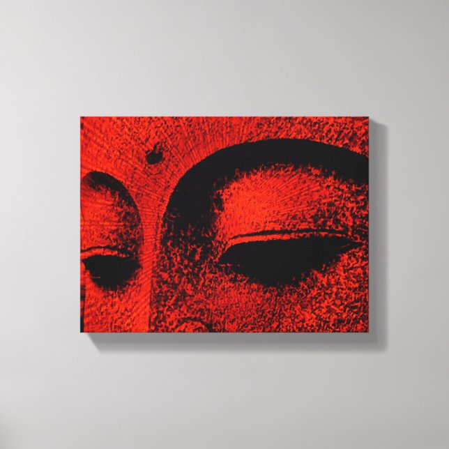 Red Buddha Wrapped Canvas (Front)