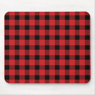 Red Buffalo Country Lumberjack Plaid Mouse Pad