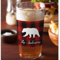 Red Buffalo Plaid & Bear | Personal Name Gift