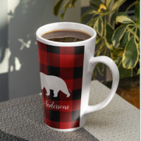 Red Buffalo Plaid & Bear | Personal Name Gift