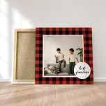 Red Buffalo Plaid Best Grandma Gift With Photo Canvas Print<br><div class="desc">This gift is not only beautiful but also heartfelt, as it allows grandmas to proudly display a cherished photo of their grandchildren. It's the perfect way to show your love and appreciation for your grandma on any occasion, including birthdays, Christmas, Mother's Day, or just because. Give your grandma a gift...</div>