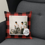 Red Buffalo Plaid Best Grandma Gift With Photo Cushion<br><div class="desc">This gift is not only beautiful but also heartfelt, as it allows grandmas to proudly display a cherished photo of their grandchildren. It's the perfect way to show your love and appreciation for your grandma on any occasion, including birthdays, Christmas, Mother's Day, or just because. Give your grandma a gift...</div>