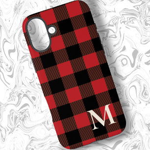 Red Buffalo Plaid Check iPhone 16 Plus Case
