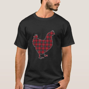 Red Buffalo Plaid Chicken Matching Family Christma T-Shirt