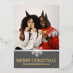 red Buffalo Plaid elegant christmas family photo