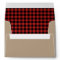 Red Buffalo Plaid Envelopes