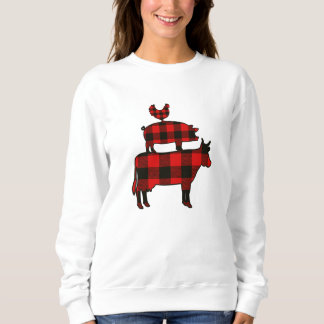 Red Buffalo Plaid Farm Sweatshirt