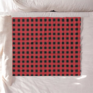 Red Buffalo Plaid Holiday Fleece Blanket