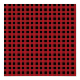 Red Buffalo Plaid Holiday  Poster