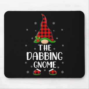 Red Buffalo Plaid Matching The Dabbing Gnome Chris Mouse Pad