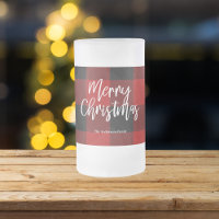 Red Buffalo Plaid & Merry Christmas |Personal Name