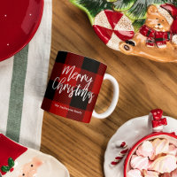 Red Buffalo Plaid & Merry Christmas |Personal Name