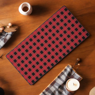 Red Buffalo Plaid Mouse Pad for Holiday Decor