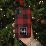 Red Buffalo Plaid | Personal Initial | Gift Case-M Case-Mate iPhone Case<br><div class="desc">Wrap your loved ones in the warmth and charm of classic Red Buffalo Plaid with a personal touch. Whether it's for a birthday,  anniversary,  or just to show someone you care,  this customisable gift is sure to make a lasting impression.</div>