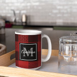 Red Buffalo Plaid | Personal Initial | Gift Coffee Coffee Mug<br><div class="desc">Wrap your loved ones in the warmth and charm of classic Red Buffalo Plaid with a personal touch. Whether it's for a birthday,  anniversary,  or just to show someone you care,  this customisable gift is sure to make a lasting impression.</div>
