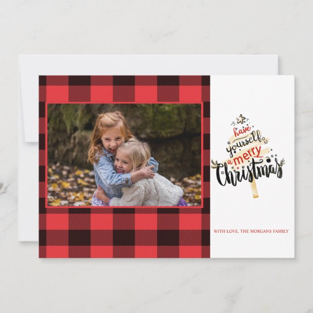 Red Buffalo Plaid Photo (Front)