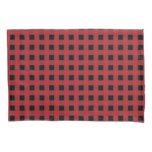 Red Buffalo Plaid Pillow Case for Holiday Decor