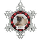 Red Buffalo Plaid Puppy Dog Photo