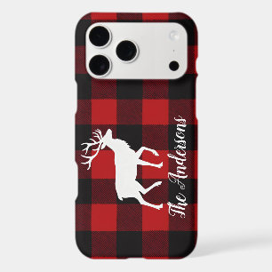 Red Buffalo Plaid & Reindeer Personal Name