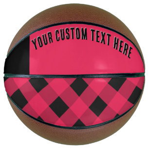 Red Buffalo Plaid Rustic Country Style Basketball
