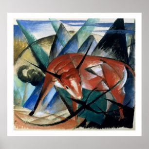 Red Bull (gouache on paper) Poster