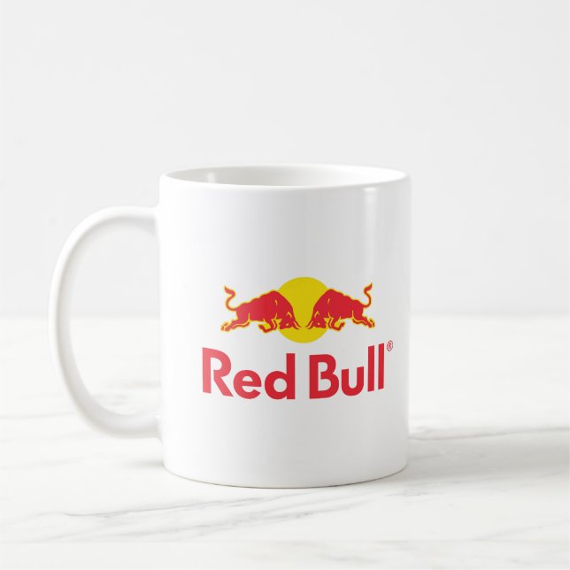 Red Bull logo Button Coffee Mug (Left)