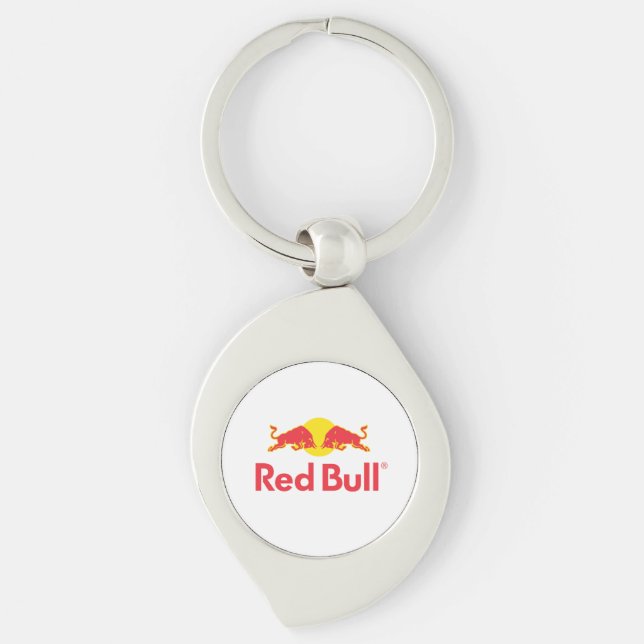 Red Bull logo Button Key Ring (Front)