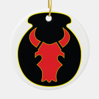 Red Bull patch and crest ceramic ornament