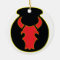 Red Bull patch and crest ceramic ornament