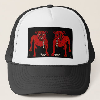Red Bulldog Trucker Hat