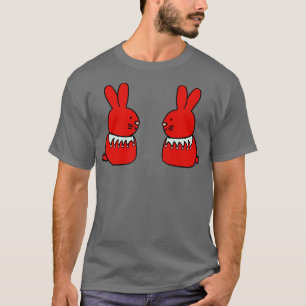 Red Bunny Rabbit Duo T-Shirt