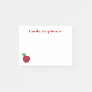 Red Burgundy Apple Country Rustic Fall Autumn Love Post-it Notes