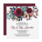 Red Burgundy Floral Post-Wedding Brunch Invitation