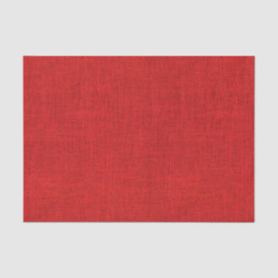 Red Burlap Texture Tissue Paper