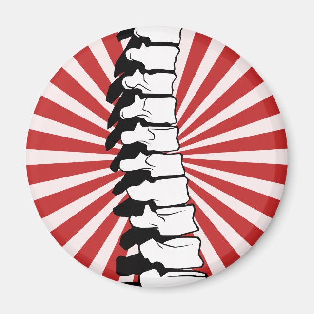 Red Burst Spine Magnet (Front)