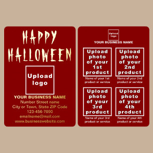 Red Business Brand on Halloween