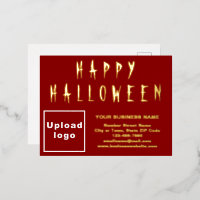 Red Business Brand on Halloween