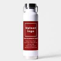 Red Business Brand on Insulated Water Bottle