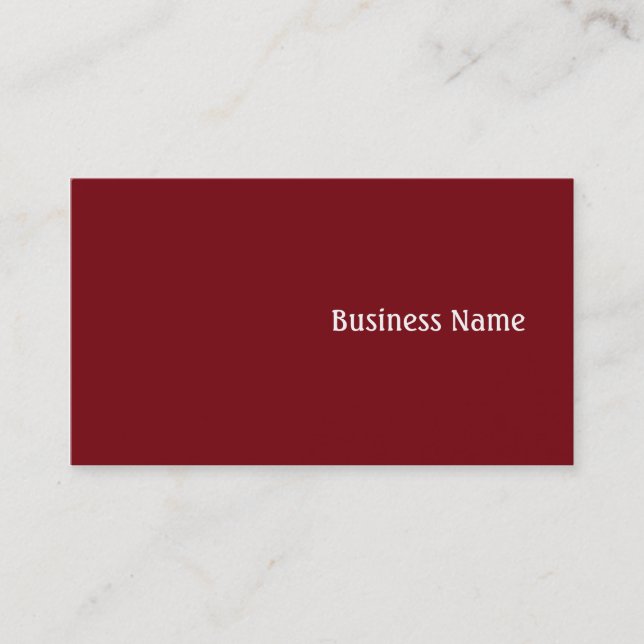 Red Business Card (Front)