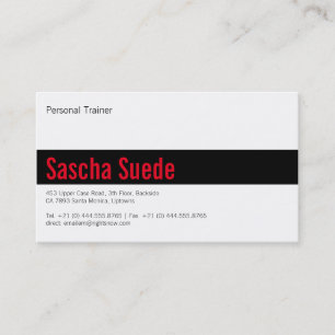 Red Business Card