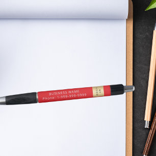 Red business company logo name phone