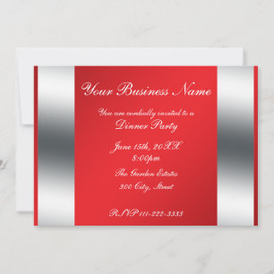 Red Business invitation