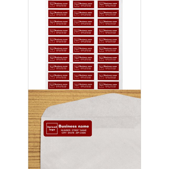Red Business Return Address Labels (Creator Uploaded)