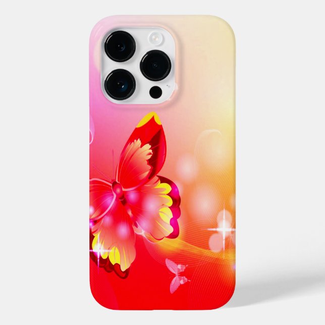 Red Butterfly Case-Mate iPhone Case (Back)