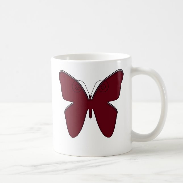  Red Butterfly Coffee Mug (Right)