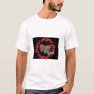 Red Butterfly in a Circle of Fire – Symbol of Pass T-Shirt