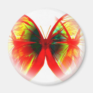 Red Butterfly Magnet
