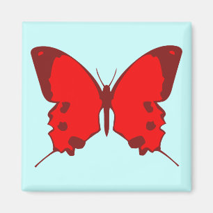 Red Butterfly Magnet