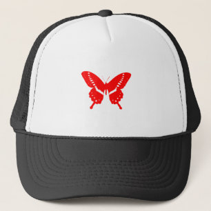 Red Butterfly Trucker Hat