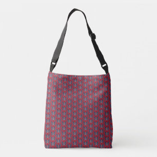 Red Butterfly Utility Crossbody Bag